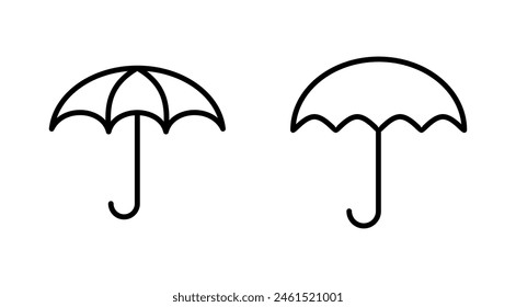 Umbrella icon set. umbrella sign icon