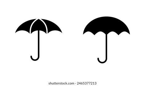 Conjunto de iconos de paraguas. icono de signo de paraguas