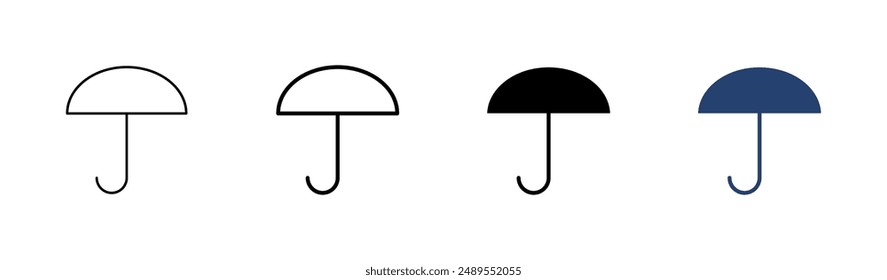 Umbrella icon set. umbrella sign icon