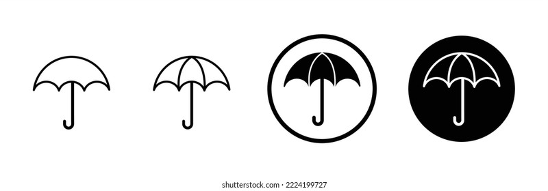 Umbrella icon. Umbrella icon set. Umbrella icon with simple design. Vector illustration.