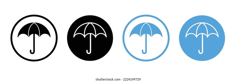 Umbrella icon. Umbrella icon set. Umbrella icon with simple design. Vector illustration.