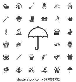 umbrella icon. Set of spring icons