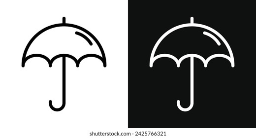 Umbrella icon set. Vector illustration