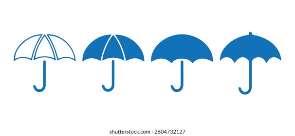 umbrella icon set vector illustration.