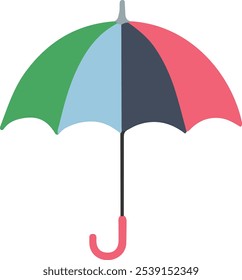 Umbrella icon set vector on white background. Umbrella icon