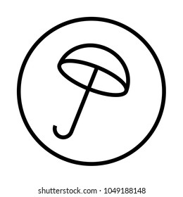umbrella icon sign