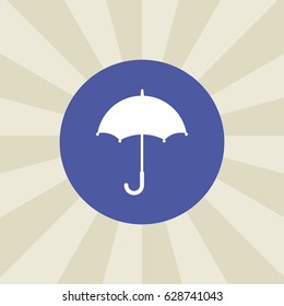 umbrella icon. sign design. background