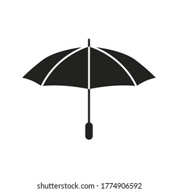 icono del paraguas. Icono de la señal del paraguas. ilustración vectorial