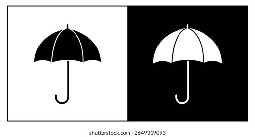 Icono del paraguas, signo del paraguas. Ilustración vectorial	