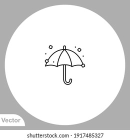 Umbrella icon sign vector,Symbol, logo illustration for web and mobile