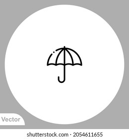 Umbrella icon sign vector,Symbol, logo illustration for web and mobile