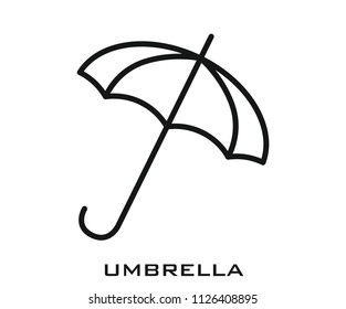 Umbrella icon signs