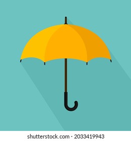 Umbrella icon. Silhouette on a flat background.