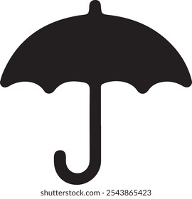 Umbrella icon silhouette vector style with white background, Umbrella icon, umbrella, icon, rain, cover, vector, water, isolated, illustration, autumn, weather, parasol, forecast