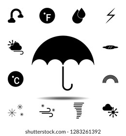umbrella icon. Simple glyph vector of weather set for UI and UX, website or mobile application