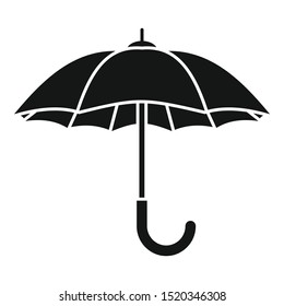 Umbrella icon. Simple illustration of umbrella vector icon for web design isolated on white background