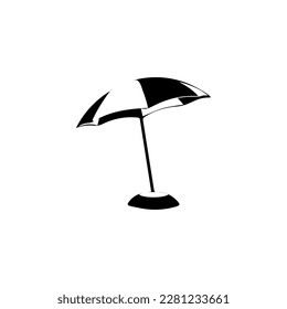 Umbrella icon. Simple illustration of umbrella vector icon for web. Rain protection symbol. Flat design style.