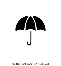 Umbrella icon. Simple illustration of umbrella vector icon for web. Rain protection symbol. Flat design style.