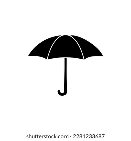 Icono del paraguas. Ilustración simple del icono del vector del paraguas para la web. Símbolo de protección contra la lluvia. Diseño plano.