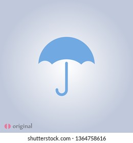 An umbrella  icon . Simple isolated symbol EPS 10. The wheather symbol. Vector illustration .