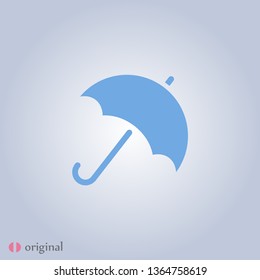 An umbrella  icon . Simple isolated symbol EPS 10. The wheather sign. Vector .