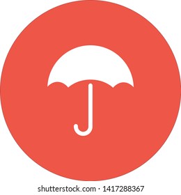 An umbrella  icon . Simple isolated symbol EPS 10. Vector illustration .