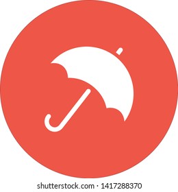 An umbrella  icon . Simple isolated symbol EPS 10. The weather sign. Vector .