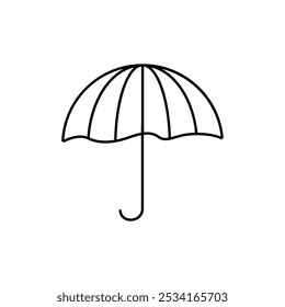 Regenschirm-Symbol - Einfaches und minimalistisches Vektordesign