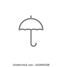 umbrella icon. Simple thin line, outline vector of web icons for ui and ux, website or mobile application