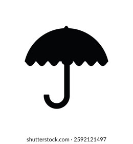 Umbrella icon. Simple vector sign.