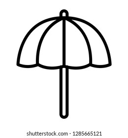 Umbrella icon. Single high quality umbrella related icon. Isolated umbrella symbols in white background. 