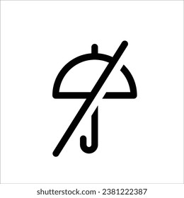 Umbrella icon stock vector illustration