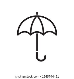 Umbrella icon style flat trendy