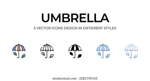 Umbrella icon. Suitable for Web Page, Mobile App, UI, UX and GUI design.
