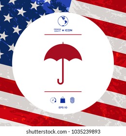 Umbrella icon symbol