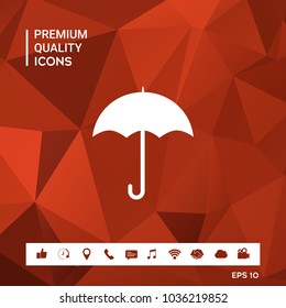 Umbrella icon symbol