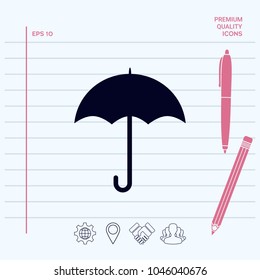 Umbrella icon symbol