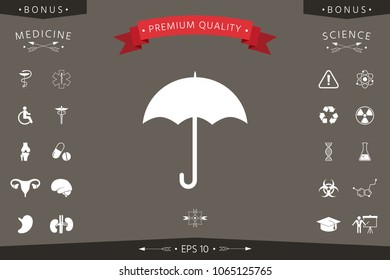 Umbrella icon symbol