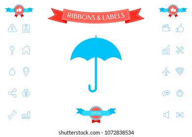 Umbrella icon symbol