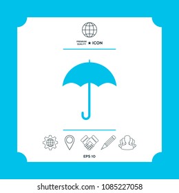 Umbrella icon symbol