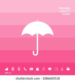 Umbrella icon symbol