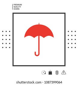 Umbrella icon symbol