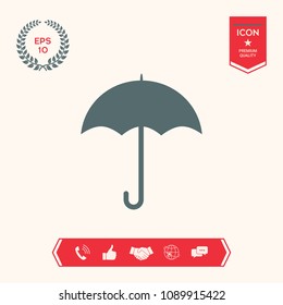 Umbrella icon symbol