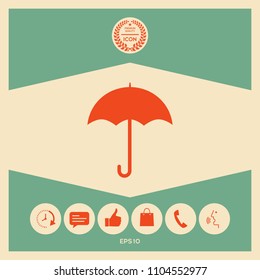 Umbrella icon symbol
