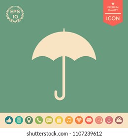 Umbrella icon symbol
