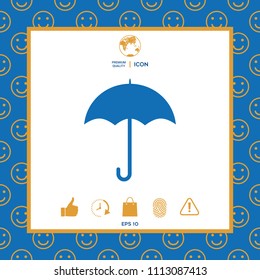 Umbrella icon symbol