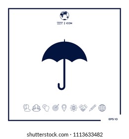 Umbrella icon symbol