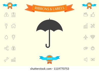 Umbrella icon symbol