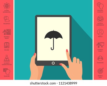 Umbrella icon symbol