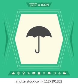 Umbrella icon symbol
